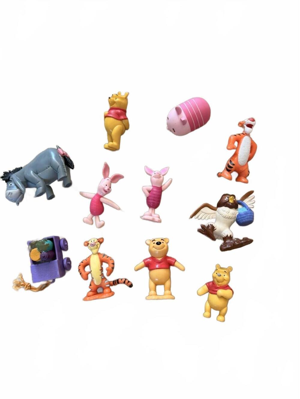 Lot Of Vintage Winnie The Pooh PVC Figures And More Honey Wagon